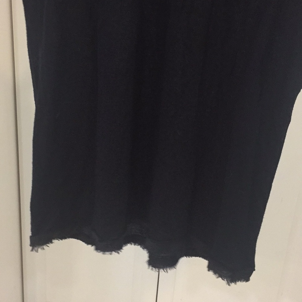 Lanvin Paris black fringe T-shirt - Picture 3 of 3